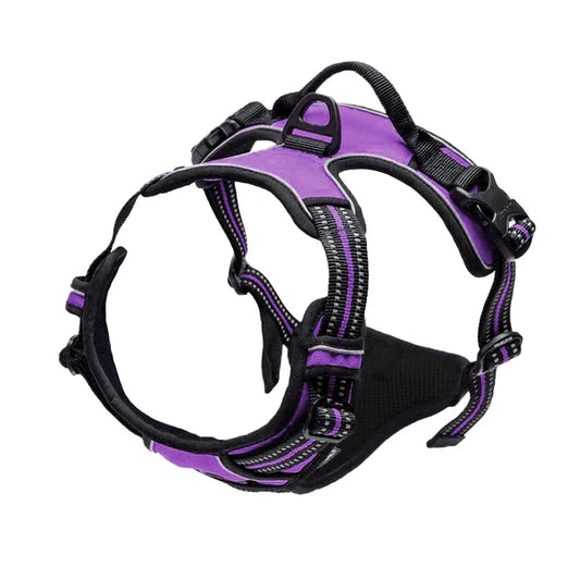 Reflective Adjustable Dog Harness - Breathable Vest for Small, Medium, and Large Dogs and Cats with Collar Accessories